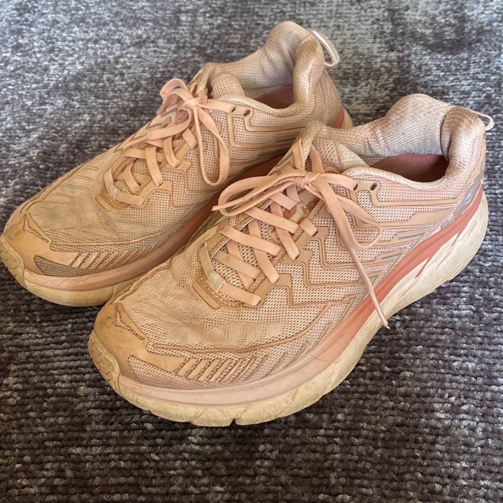 Hoka X Outdoor Voices light pink Hoka One One